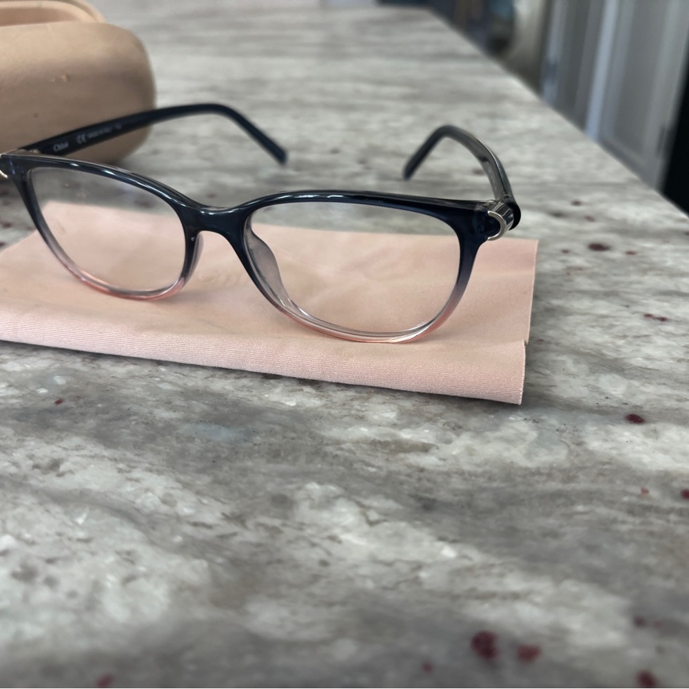 Chloe Black and Pink Glasses